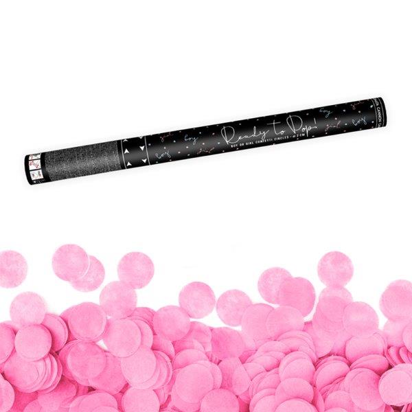 Tubo de Confetti revelação - Rosa