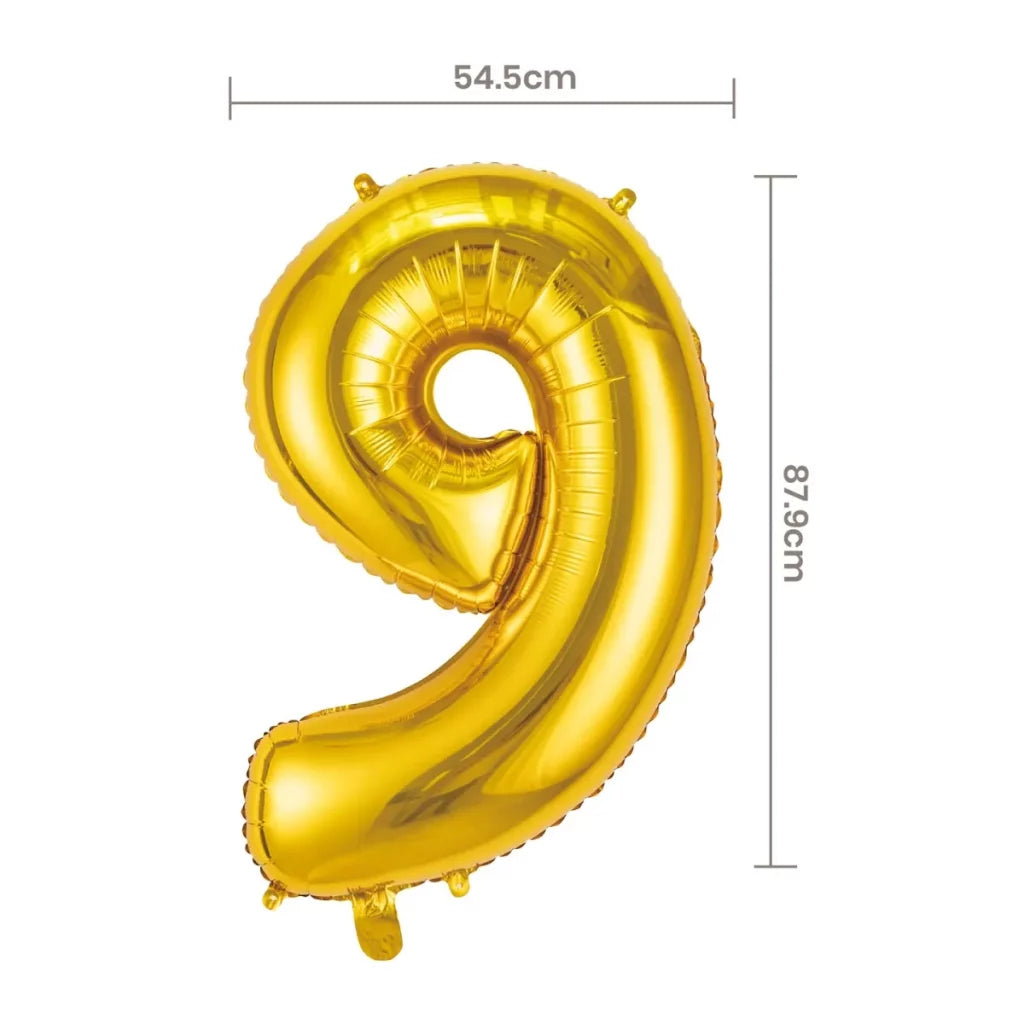 Balões Foil Números 81 cm/ 32" - Dourado
