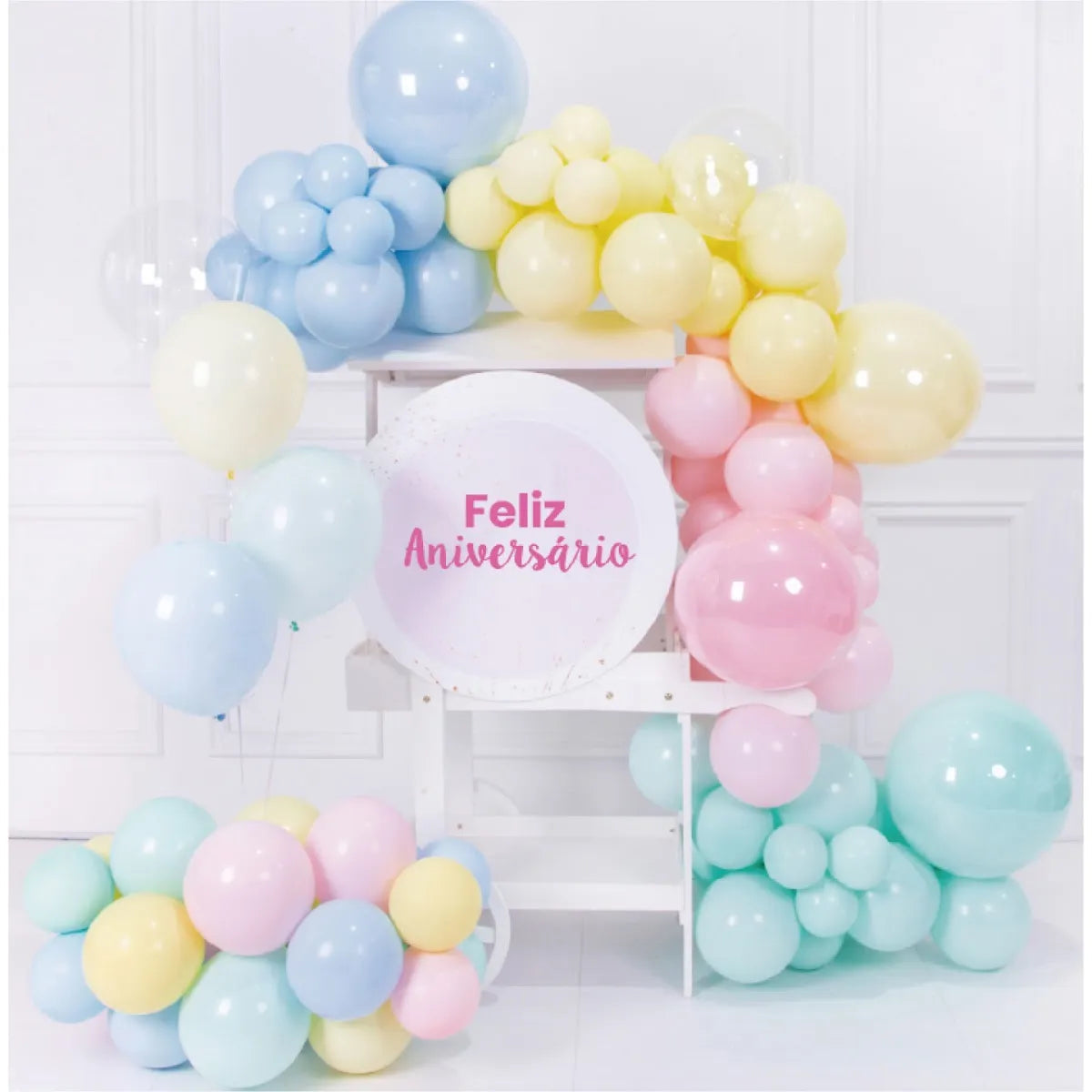 Kit Guirlanda Orgânico 4 cores Pasteles