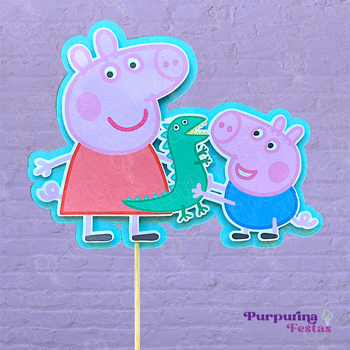 Topo de Bolo Porquinha Peppa - 2D