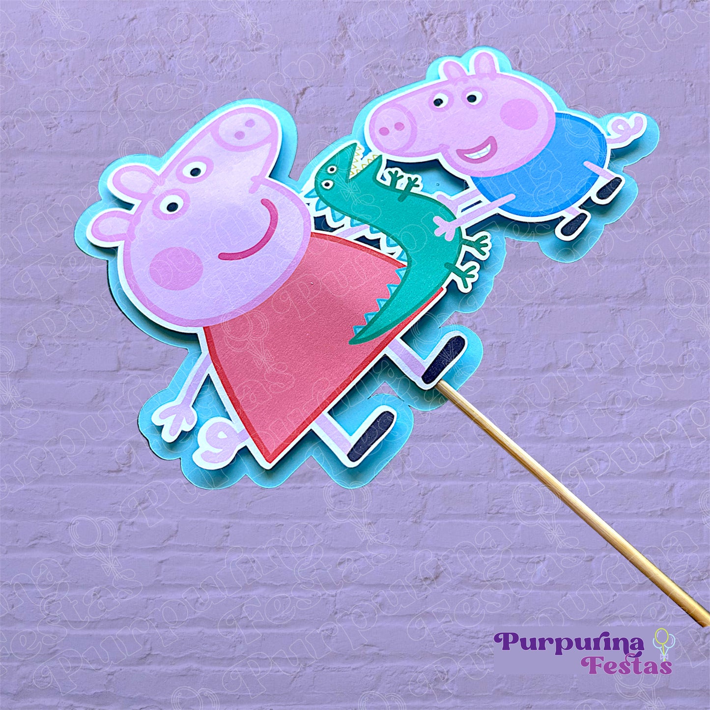 Topo de Bolo Porquinha Peppa - 2D