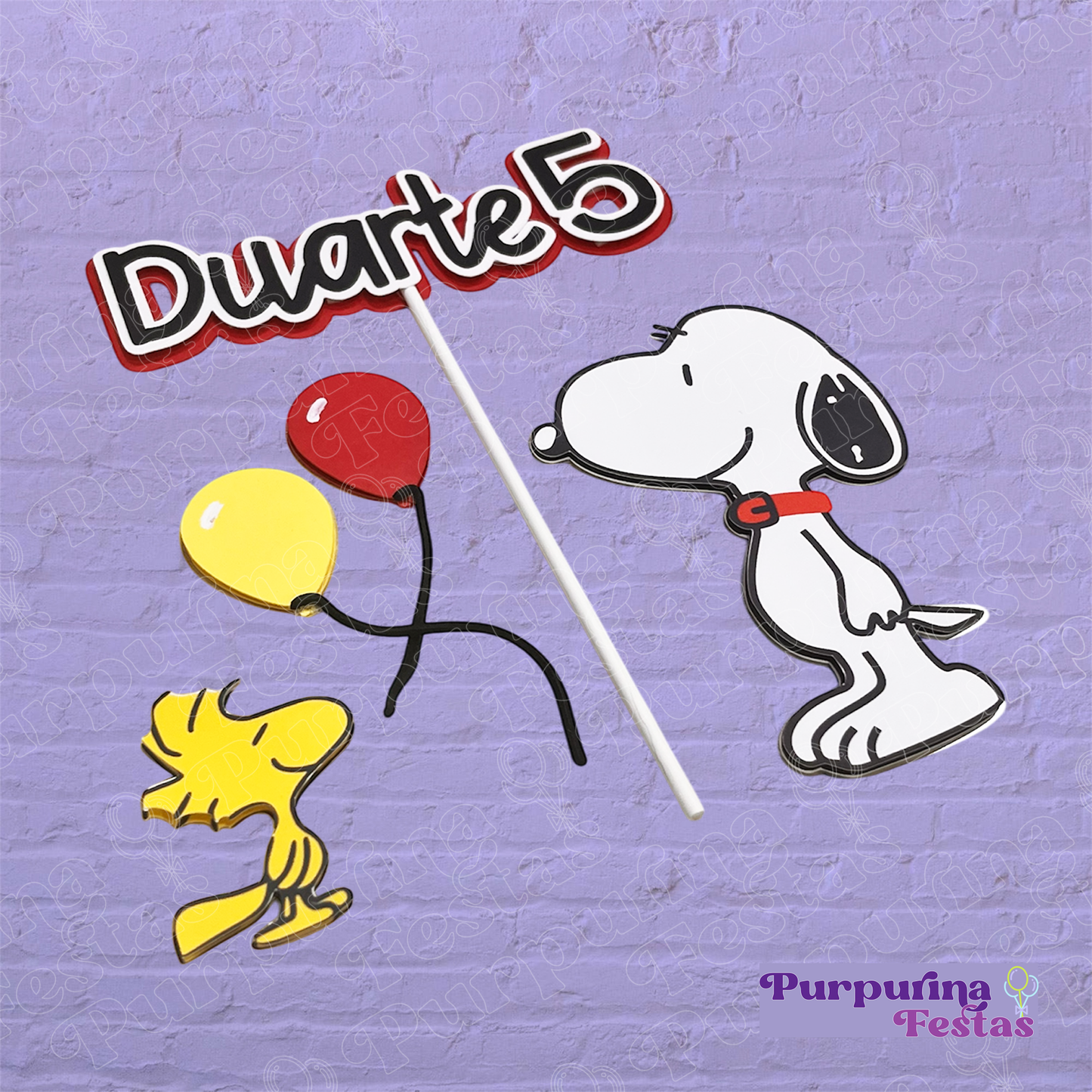 Topo de Bolo Snoopy - 2D