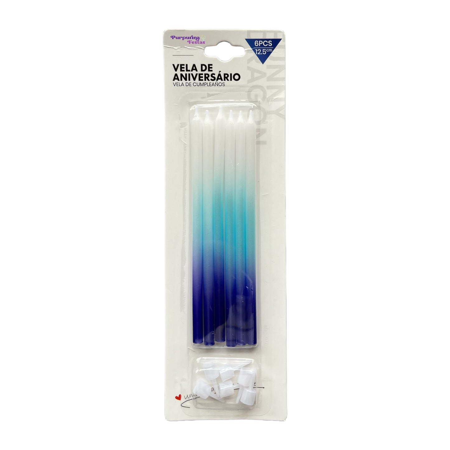 Velas Altas Gradiente (Branca-Azul-Azul)