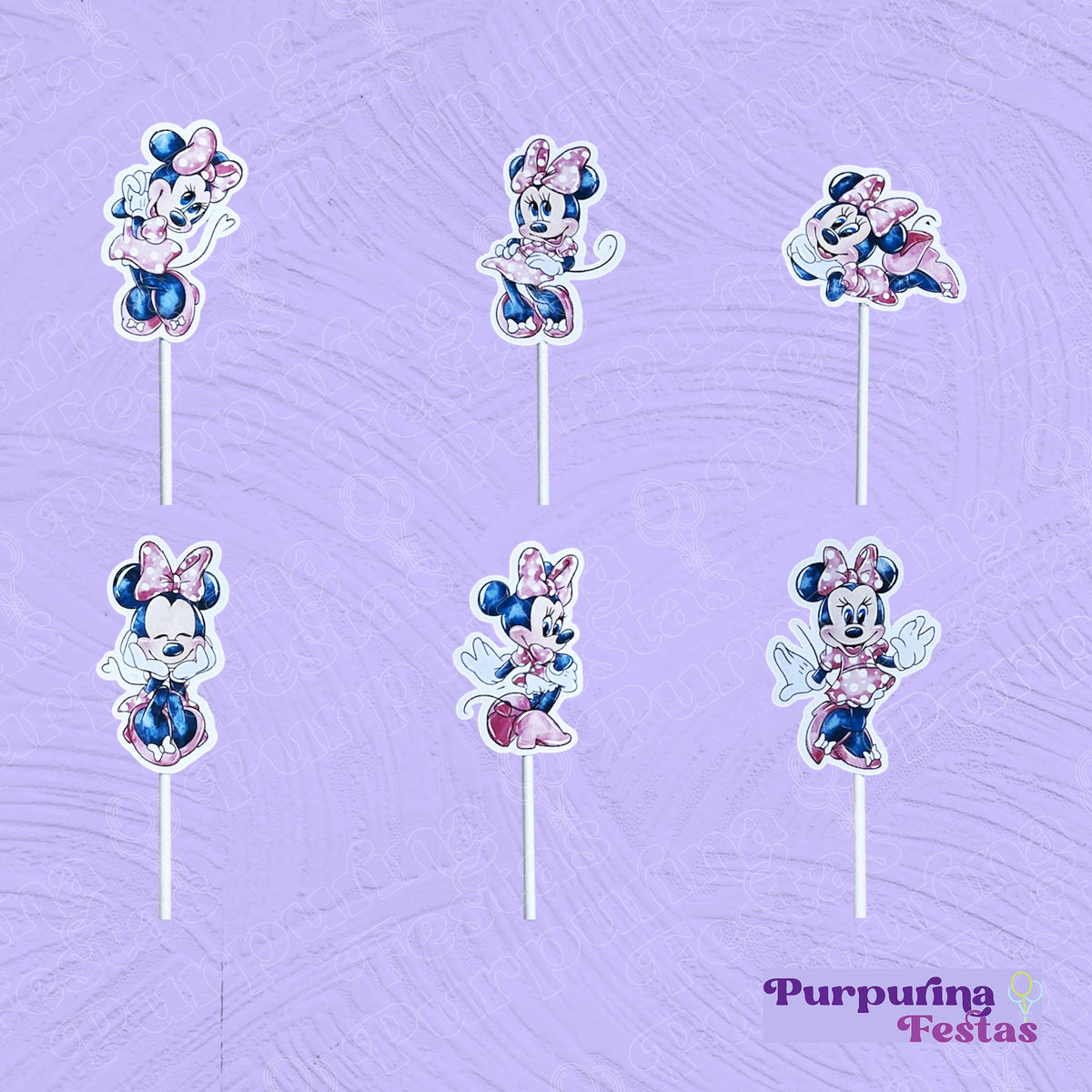 Picks Minnie aquarela