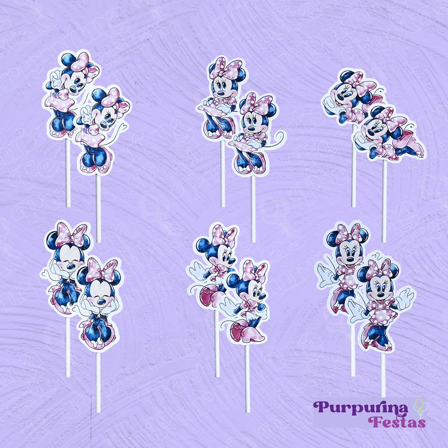 Picks Minnie aquarela