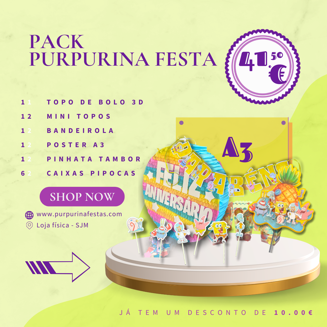 Pack Purpurina Festas