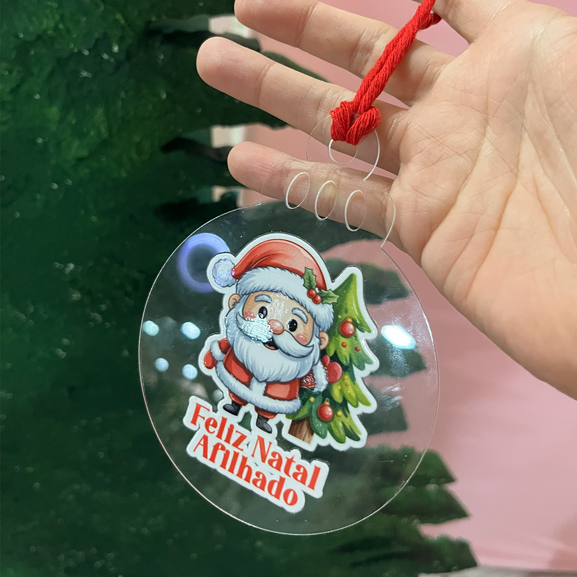 Enfeite Natal Afilhado/ Afilhada