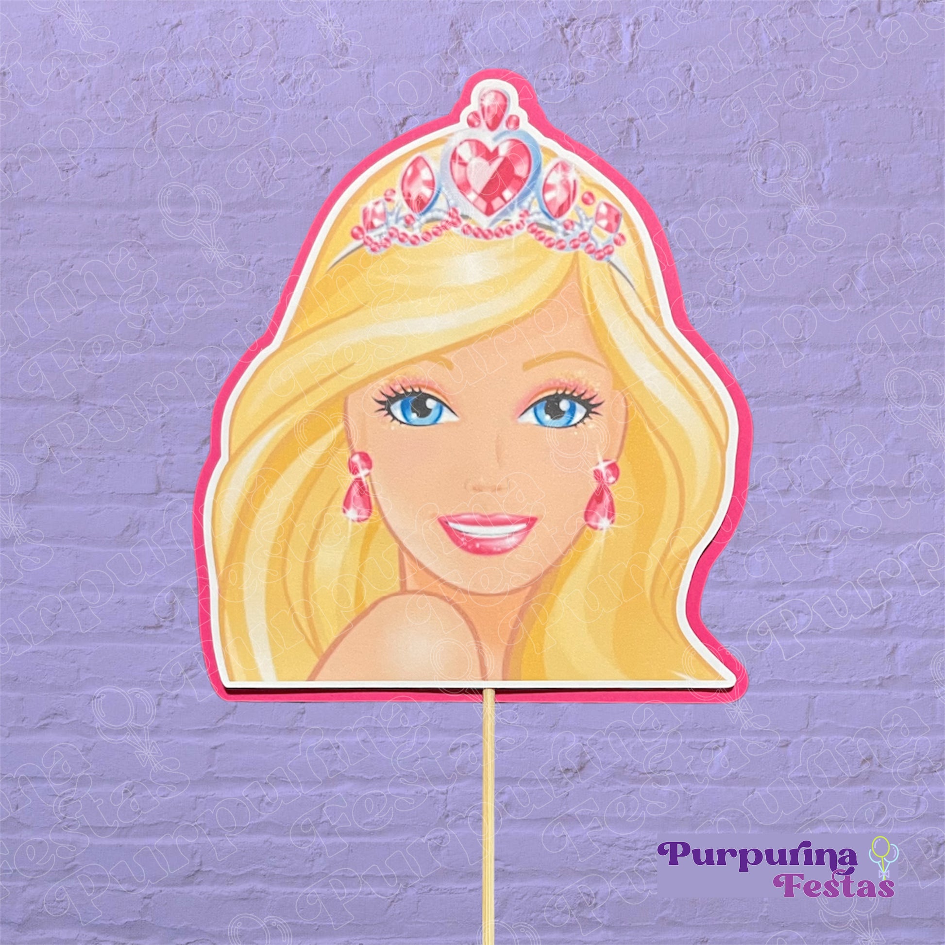 Topo de Bolo Barbie -2D – Purpurina Festas - Main Image