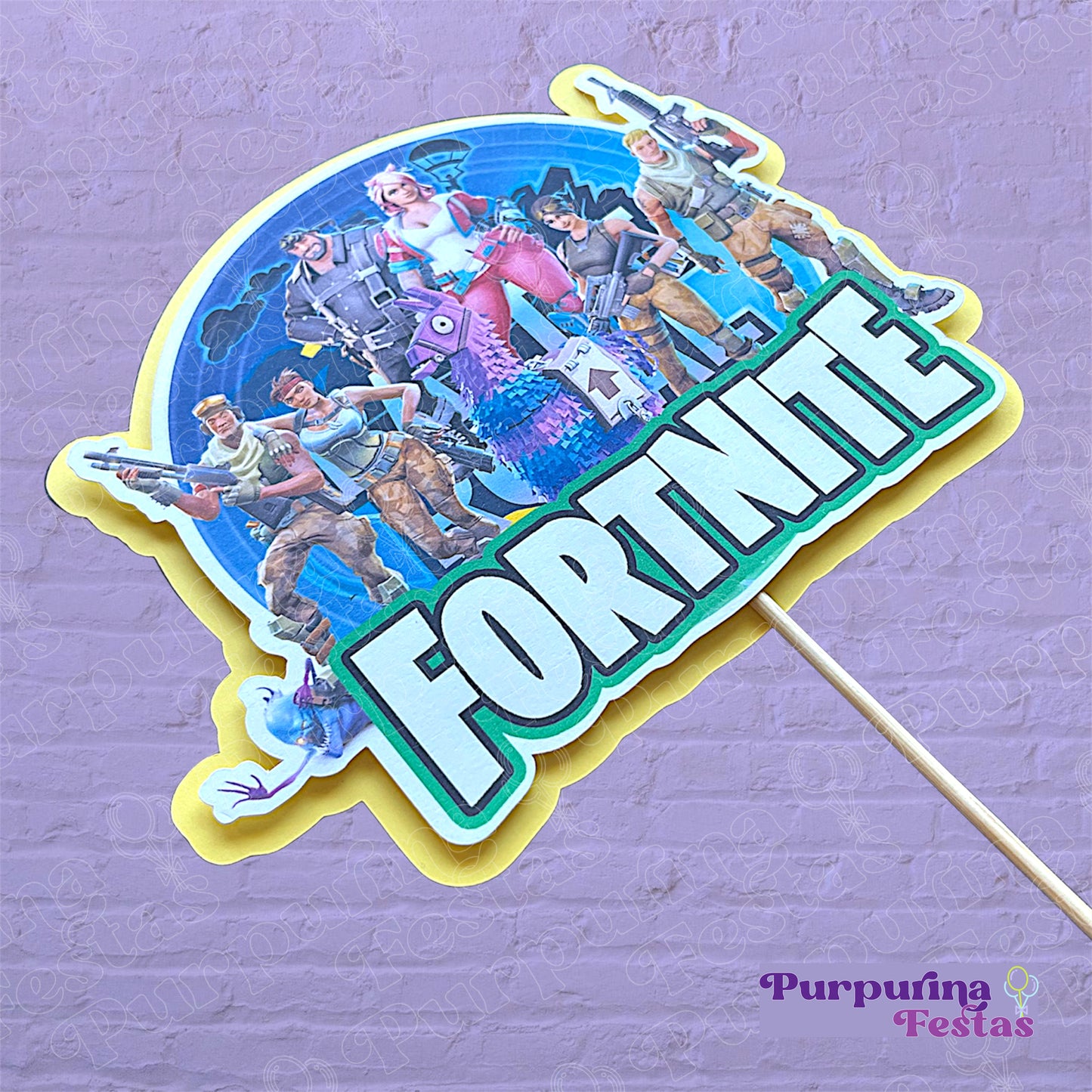 Topo de Bolo Fortnite - 2D