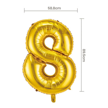 Balões Foil Números 81 cm/ 32" - Dourado
