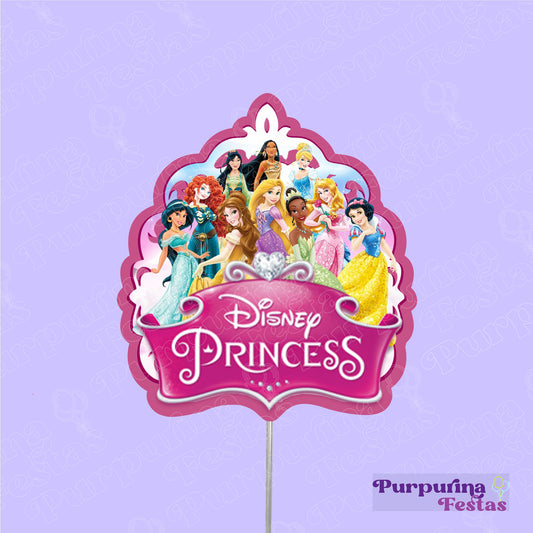 Topo de Bolo Princesas Disney