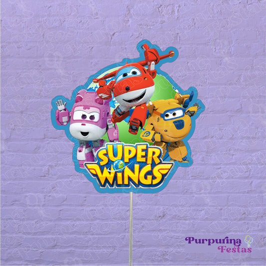 Topo de Bolo Super Wings - 2D