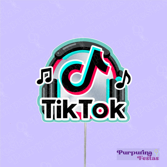 Topo de Bolo TikTok