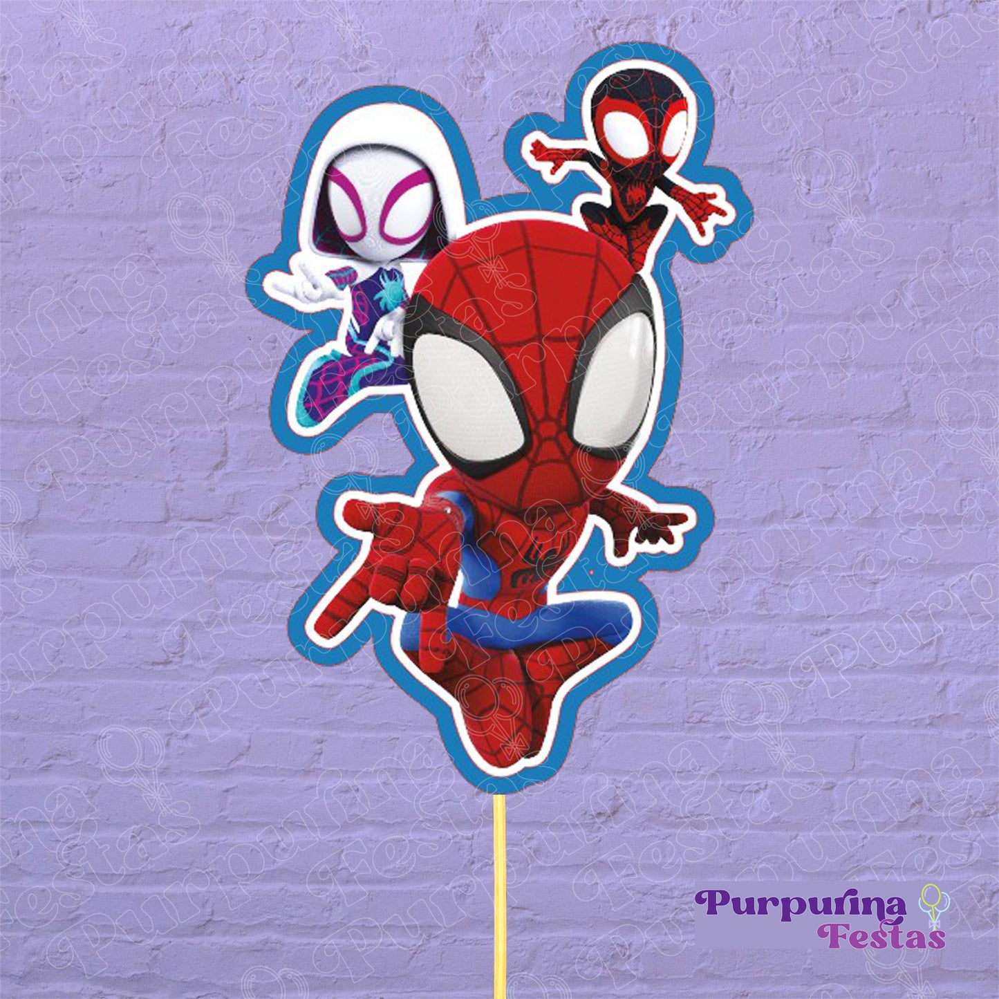 Topo de Bolo Spidey e Amigos -2D