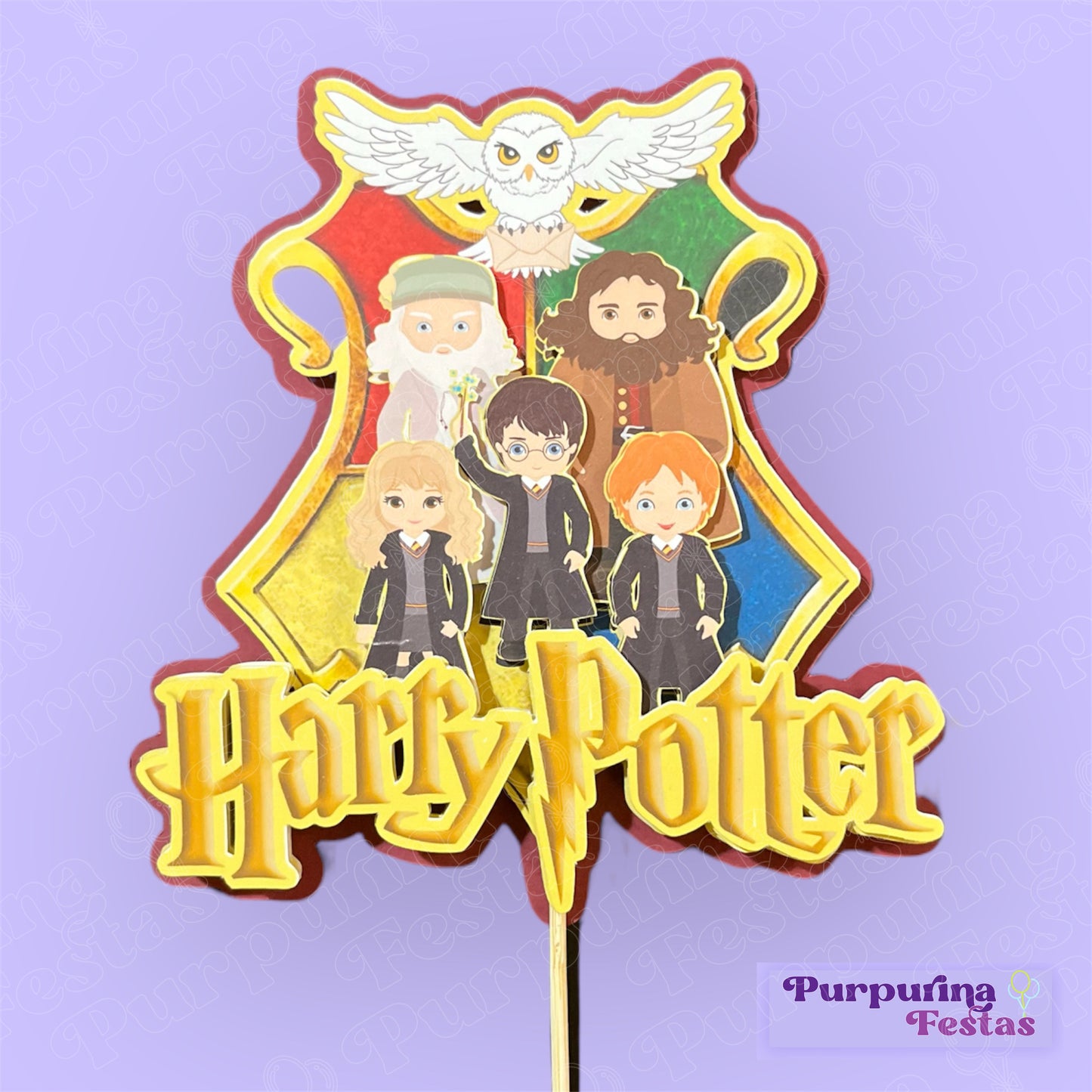 Topo de Bolo Harry Potter