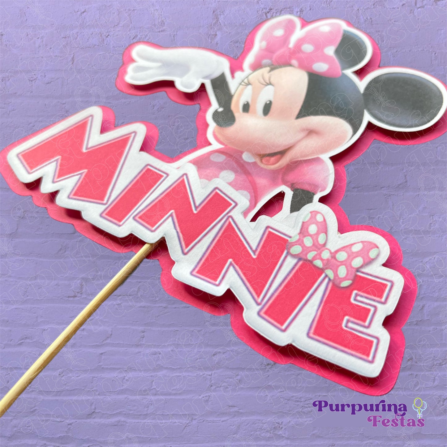 Topo de Bolo Minnie -2D