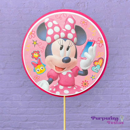 Topo de Bolo Minnie circular -2D