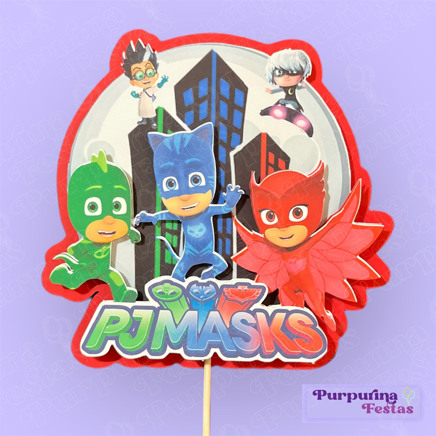 Topo de Bolo Pj Masks