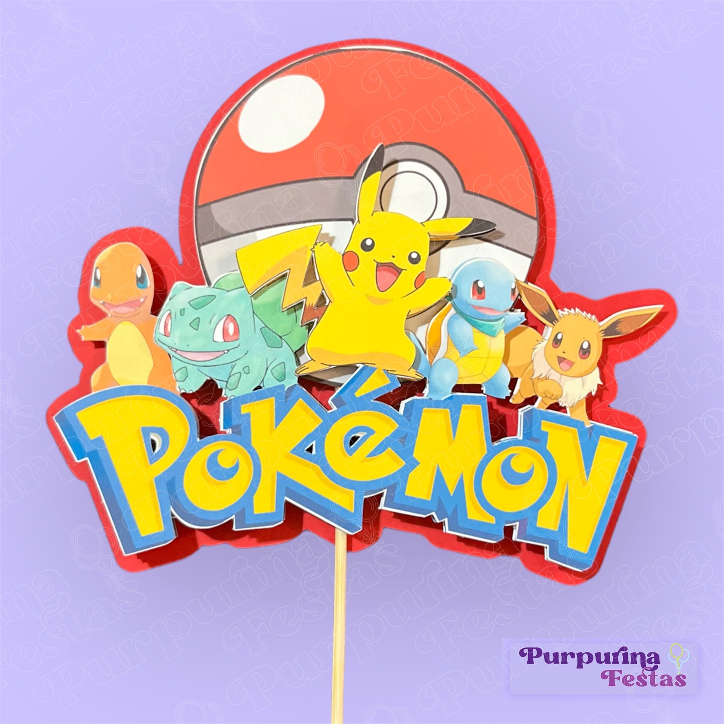 Topo de Bolo Pokémon