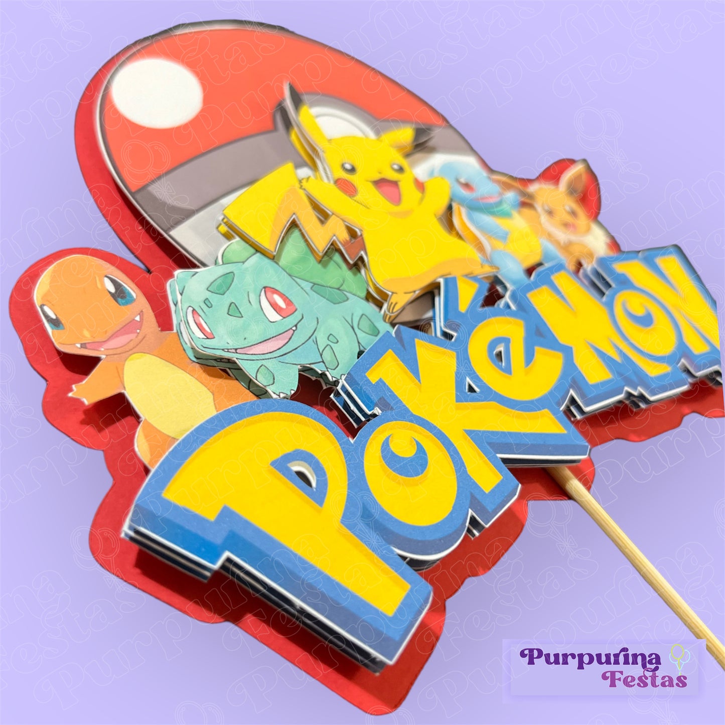 Topo de Bolo Pokémon