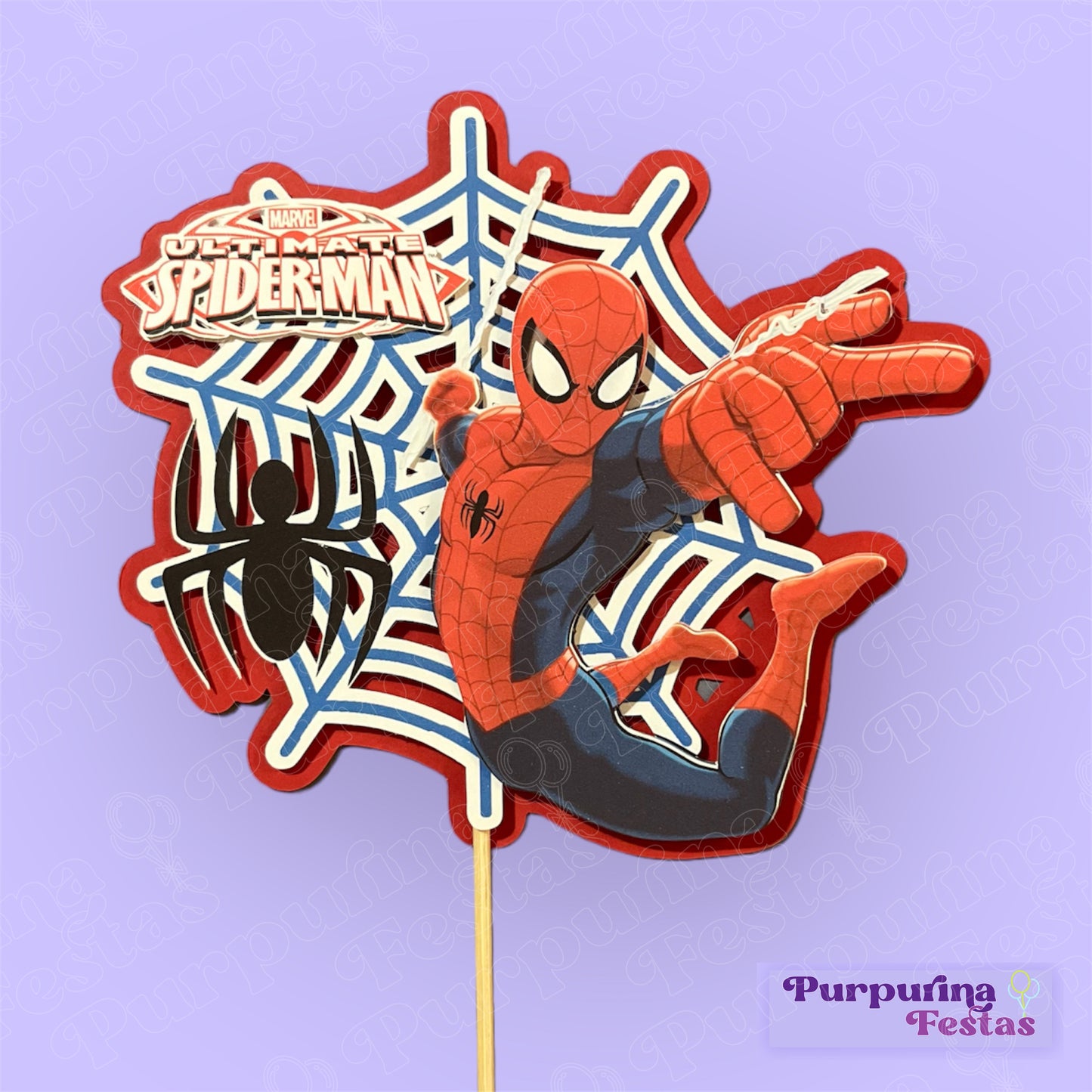 Topo de Bolo Spiderman