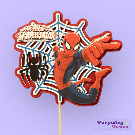 Topo de Bolo Spiderman