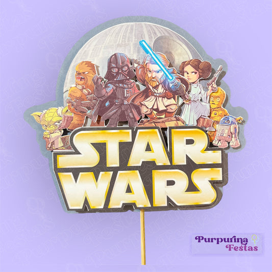 Topo de Bolo Star Wars