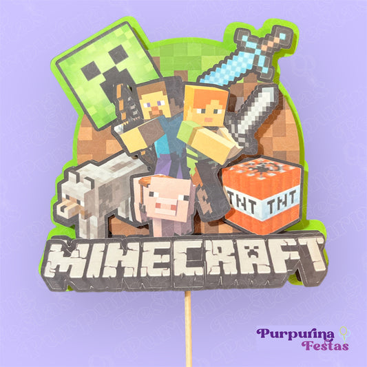 Topo de Bolo Minecraft