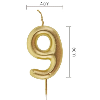 Velas Aniversário Números Dourado